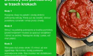 Aksamitny makaron z sosem pomidorowym, przygotowany w trzech prostych krokach. Sos jest gęsty, aromatyczny i idealny do ulubionego makaronu.