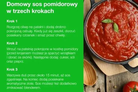 Aksamitny makaron z sosem pomidorowym, przygotowany w trzech prostych krokach. Sos jest gęsty, aromatyczny i idealny do ulubionego makaronu.