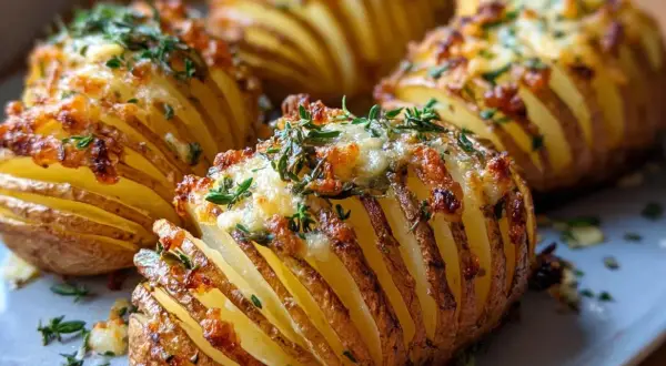 Chrupiące ziemniaki z airfryer, zapieczone z serem i ziołami. Idealna przekąska!