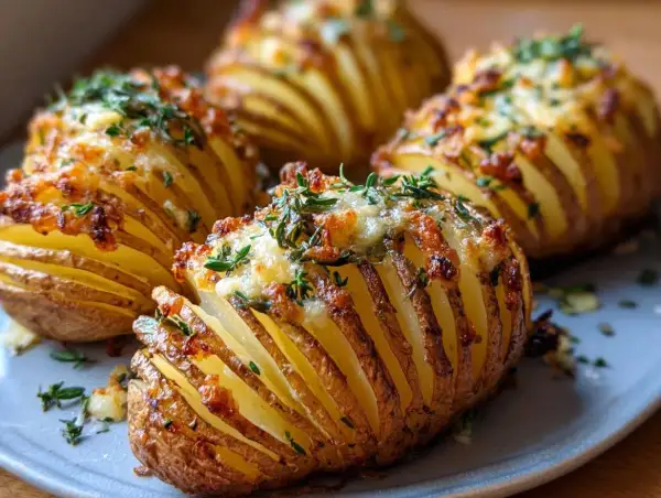 Chrupiące ziemniaki z airfryer, zapieczone z serem i ziołami. Idealna przekąska!